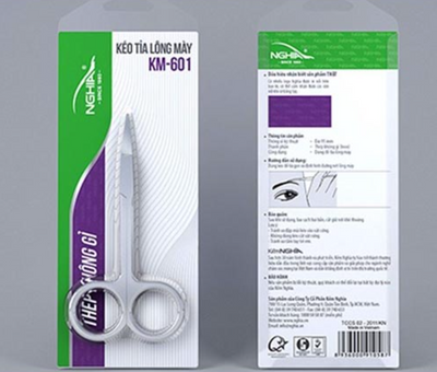 🎁 Nghia KM-601 Eyebrow Scissors - Buy 10 Get 1, 100 Get 15 FREE (100% off)