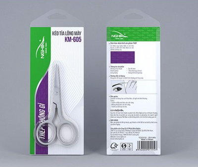 🎁 Nghia KM-605 Eyebrow Scissors - Buy 10 Get 1, 100 Get 15 FREE (100% off)
