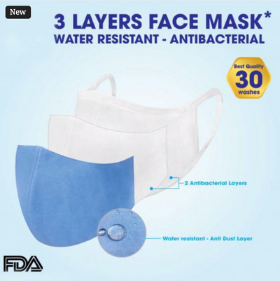 🎁 Water-Resistant Anti-Virus Mask - Buy 10 Get 1, 100 Get 15 FREE (100% off)