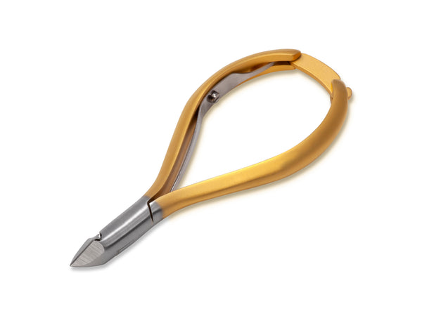 NELLY A-05V: Acrylic Nippers - Gold Plated, Stainless Steel - Buy 10 Get 1, 100 Get 20 FREE