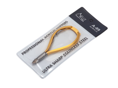 🎁 NELLY A-05V: Acrylic Nippers - Gold Plated, Stainless Steel (100% off)