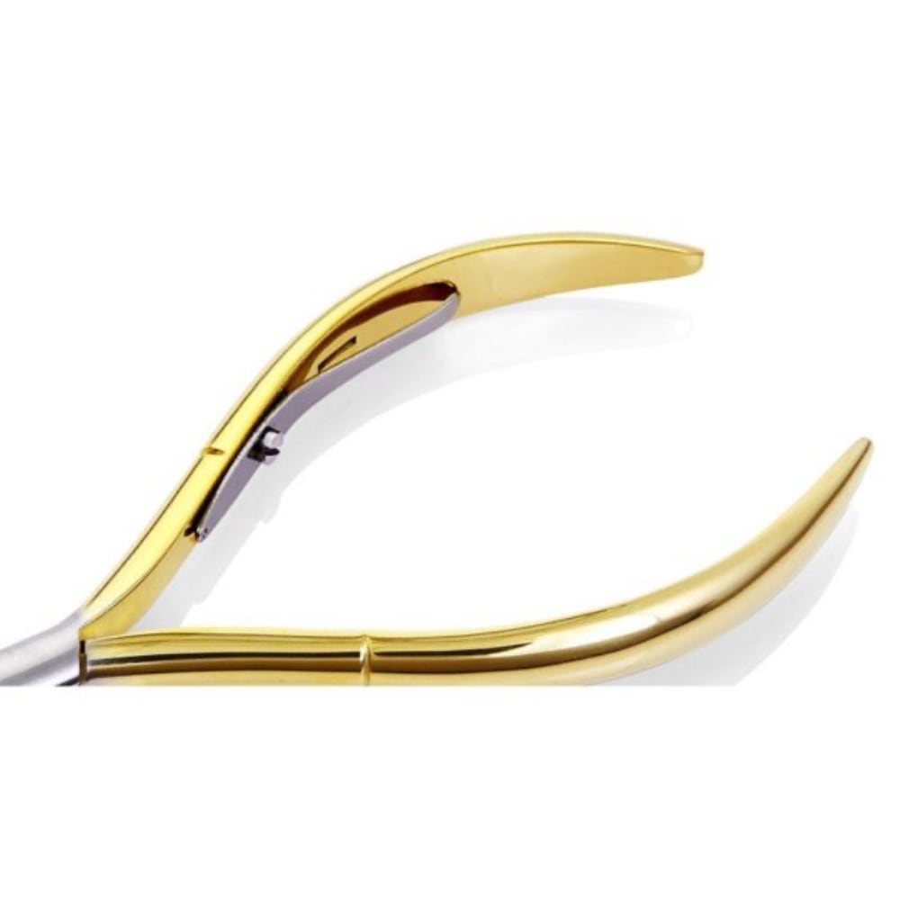 NGHIA D-05V: Cuticle Nippers - Gold Plated – Stainless Steel